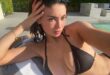 Kylie Jenner Relaxes Poolside in Stylish Black String Bikini 'Home Away From Home'